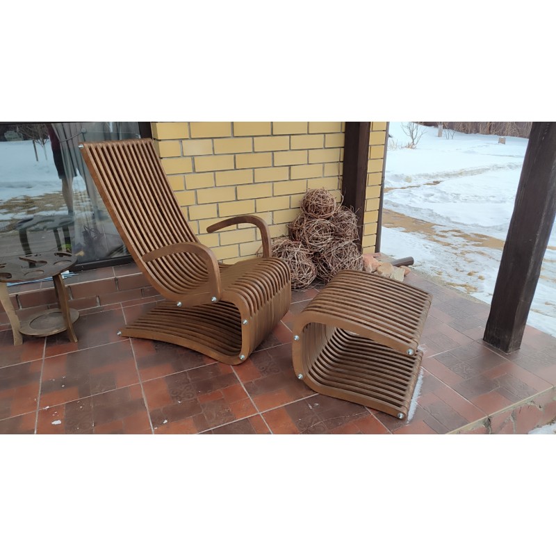 Кресло - шезлонг Параметрик + Оттоманка