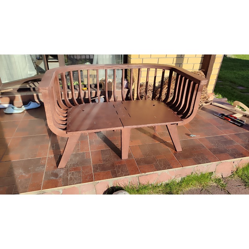 Деревянный диван для бани, дома, веранды, беседки