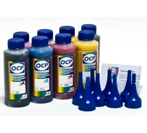 Чернила для Epson (OCP) комплектами, Комплект чернил OCP для Epson 2100/2200 (BKP114/115/201, CP117, CPL118, YP117, MP117, MPL118)